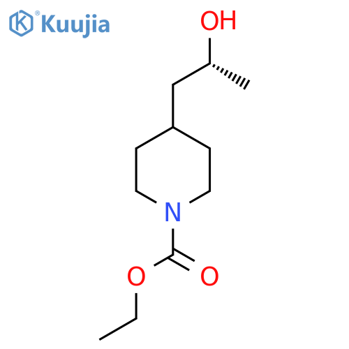 ethyl 4-(2R)-2-hydroxypropylpiperidine-1-carboxylate structure