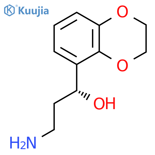 (1R)-3-amino-1-(2,3-dihydro-1,4-benzodioxin-5-yl)propan-1-ol structure