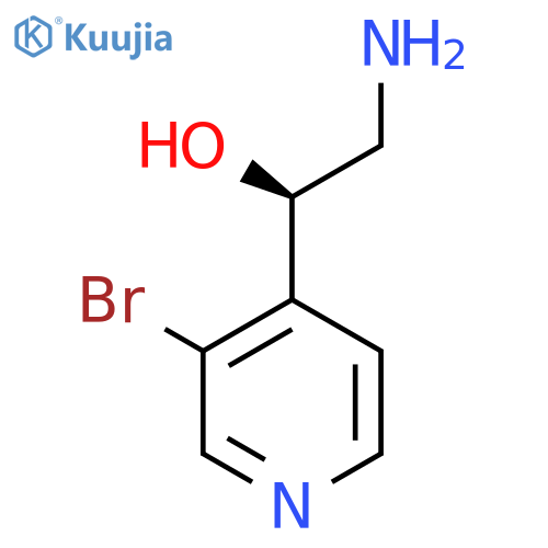 (1R)-2-amino-1-(3-bromopyridin-4-yl)ethan-1-ol structure