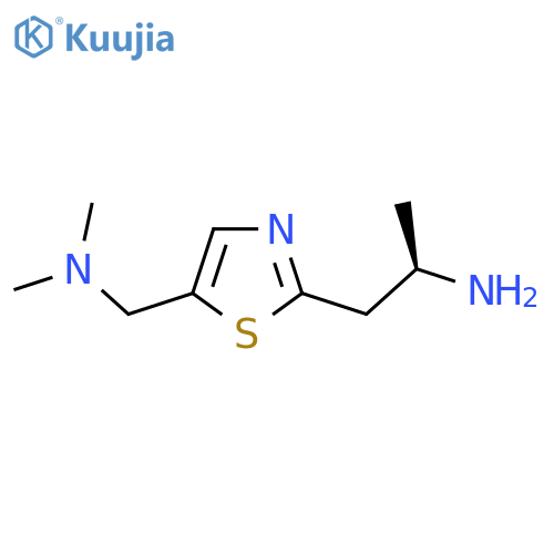 (2R)-1-{5-(dimethylamino)methyl-1,3-thiazol-2-yl}propan-2-amine structure