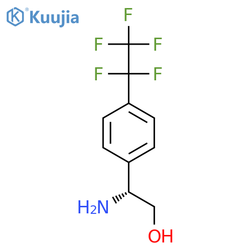 (2R)-2-amino-2-4-(pentafluoroethyl)phenylethan-1-ol structure