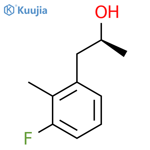 (2S)-1-(3-fluoro-2-methylphenyl)propan-2-ol structure