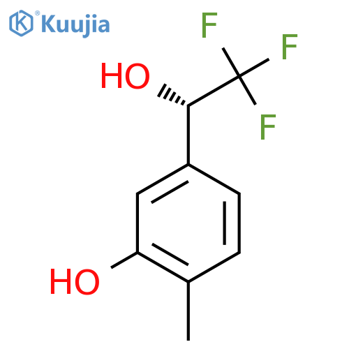2-methyl-5-(1S)-2,2,2-trifluoro-1-hydroxyethylphenol structure