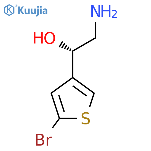 (1S)-2-amino-1-(5-bromothiophen-3-yl)ethan-1-ol structure