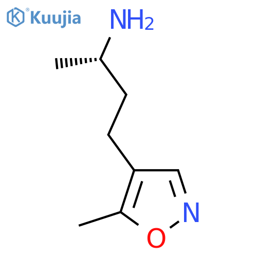 (2S)-4-(5-methyl-1,2-oxazol-4-yl)butan-2-amine structure