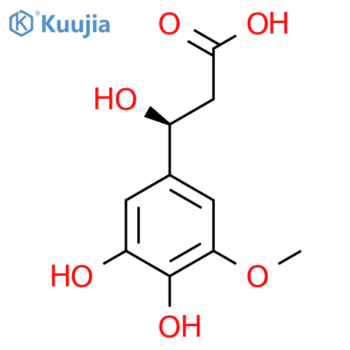 (3S)-3-(3,4-dihydroxy-5-methoxyphenyl)-3-hydroxypropanoic acid structure