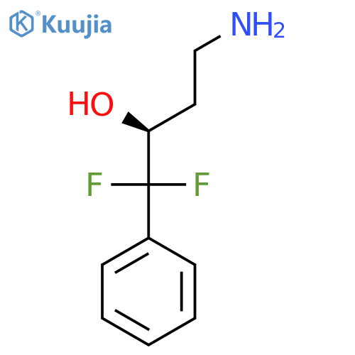 (2S)-4-amino-1,1-difluoro-1-phenylbutan-2-ol structure