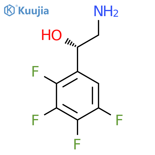 (1S)-2-amino-1-(2,3,4,5-tetrafluorophenyl)ethan-1-ol structure
