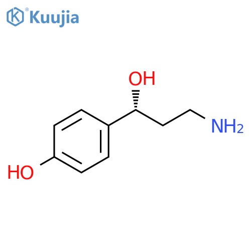 4-(1R)-3-amino-1-hydroxypropylphenol structure