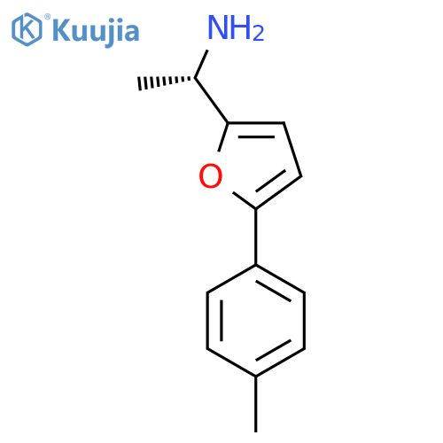 (1S)-1-5-(4-methylphenyl)furan-2-ylethan-1-amine structure