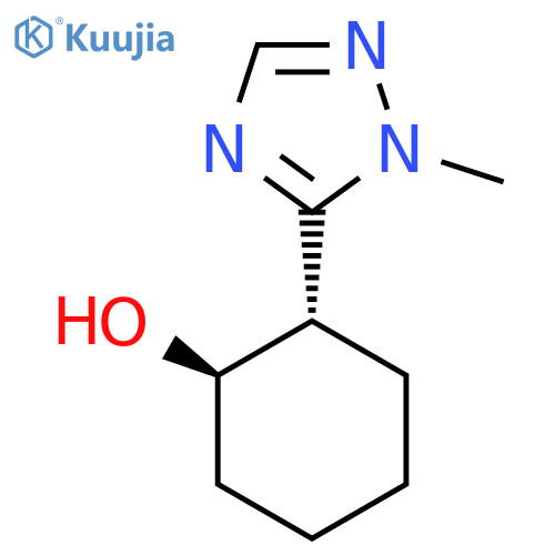 rac-(1R,2S)-2-(1-methyl-1H-1,2,4-triazol-5-yl)cyclohexan-1-ol structure
