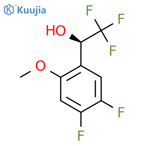 (1R)-1-(4,5-difluoro-2-methoxyphenyl)-2,2,2-trifluoroethan-1-ol structure