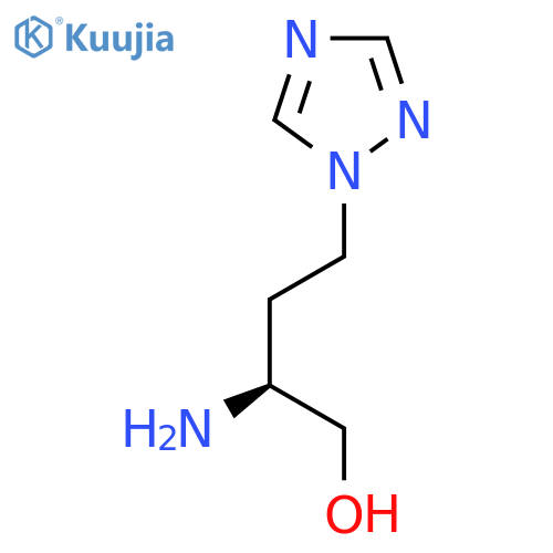 (2S)-2-amino-4-(1H-1,2,4-triazol-1-yl)butan-1-ol structure