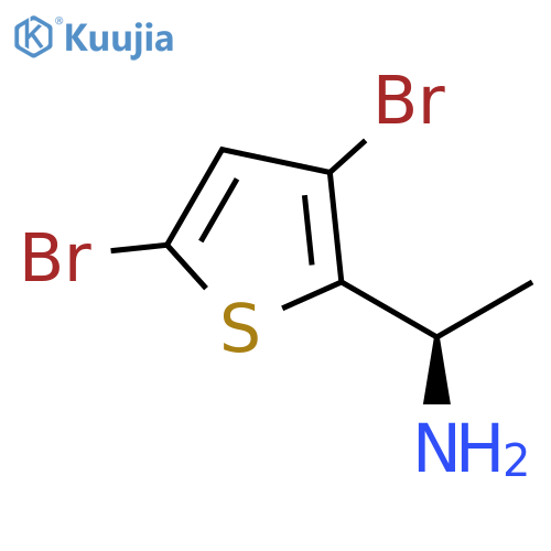 (1R)-1-(3,5-dibromothiophen-2-yl)ethan-1-amine structure
