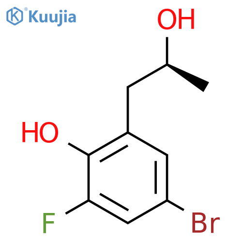 4-bromo-2-fluoro-6-(2S)-2-hydroxypropylphenol structure