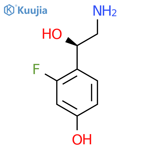 4-(1R)-2-amino-1-hydroxyethyl-3-fluorophenol structure