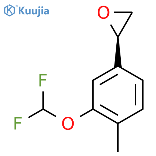 (2R)-2-3-(difluoromethoxy)-4-methylphenyloxirane structure