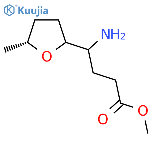 methyl 4-amino-4-(5R)-5-methyloxolan-2-ylbutanoate structure