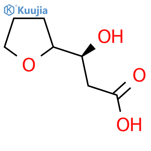 (3S)-3-hydroxy-3-(oxolan-2-yl)propanoic acid structure