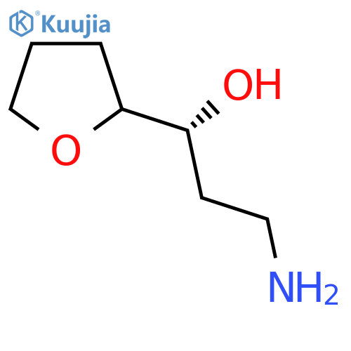 (1R)-3-amino-1-(oxolan-2-yl)propan-1-ol structure
