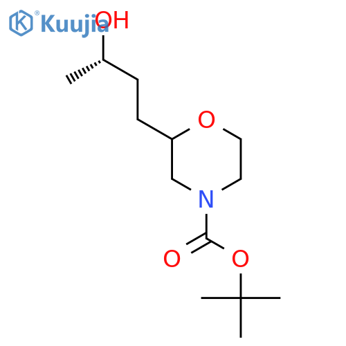 tert-butyl 2-(3S)-3-hydroxybutylmorpholine-4-carboxylate structure