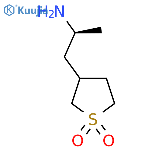 3-(2S)-2-aminopropyl-1lambda6-thiolane-1,1-dione structure