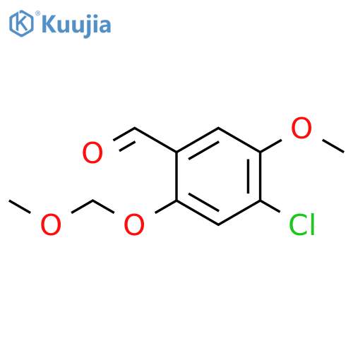 Benzaldehyde, 4-chloro-5-methoxy-2-(methoxymethoxy)- structure