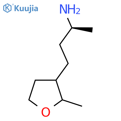 (2S)-4-(2-methyloxolan-3-yl)butan-2-amine structure