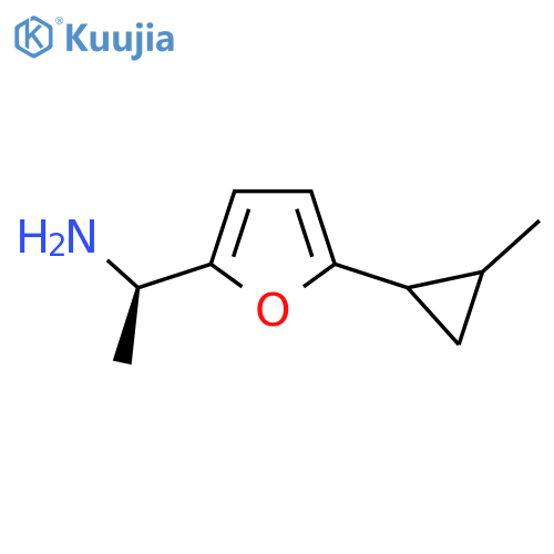 (1R)-1-5-(2-methylcyclopropyl)furan-2-ylethan-1-amine structure