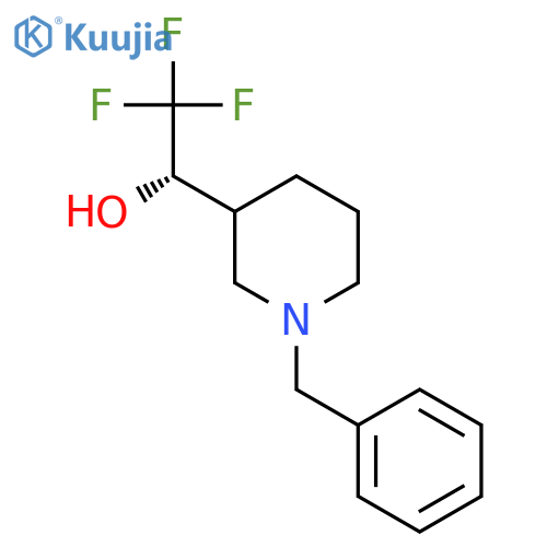 (1S)-1-(1-benzylpiperidin-3-yl)-2,2,2-trifluoroethan-1-ol structure