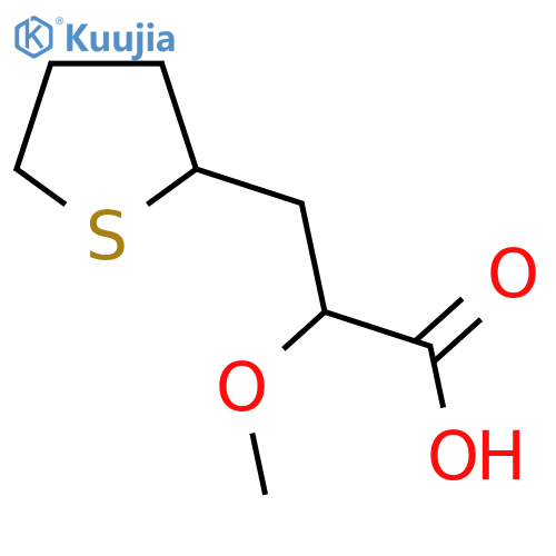 2-methoxy-3-(thiolan-2-yl)propanoic acid structure