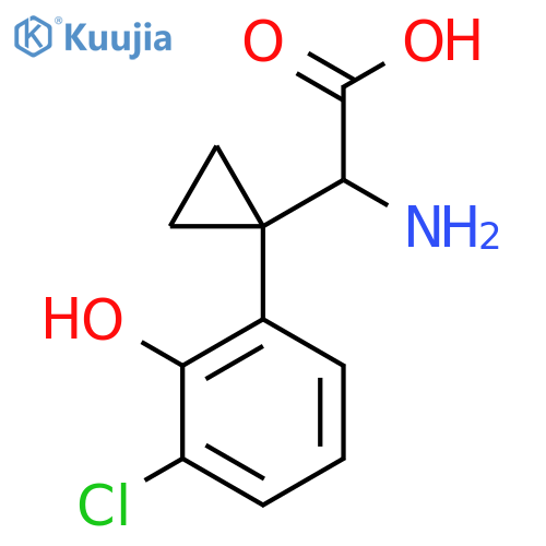 2-amino-2-1-(3-chloro-2-hydroxyphenyl)cyclopropylacetic acid structure