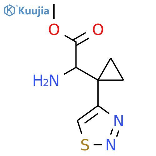 methyl 2-amino-2-1-(1,2,3-thiadiazol-4-yl)cyclopropylacetate structure