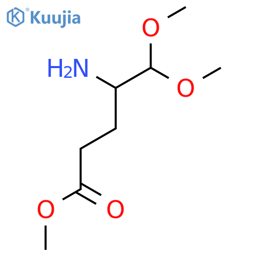 methyl 4-amino-5,5-dimethoxypentanoate structure