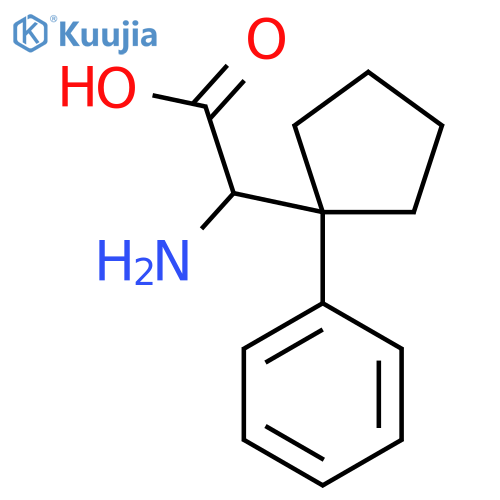 2-amino-2-(1-phenylcyclopentyl)acetic acid structure