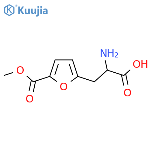2-amino-3-5-(methoxycarbonyl)furan-2-ylpropanoic acid structure