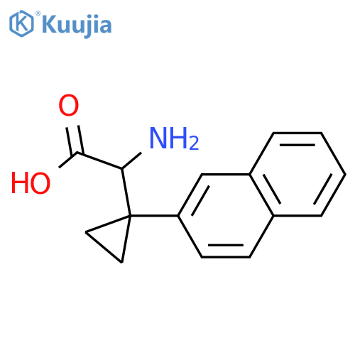 2-amino-2-1-(naphthalen-2-yl)cyclopropylacetic acid structure