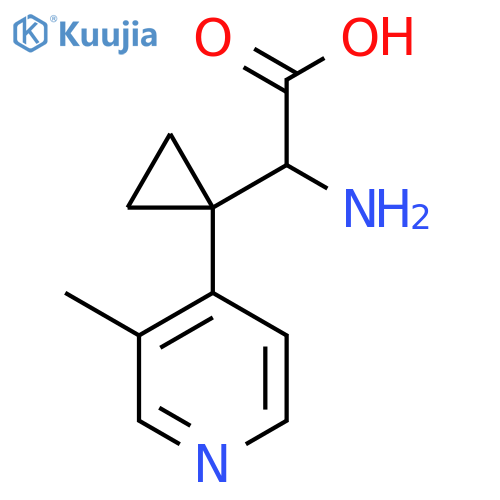 2-amino-2-1-(3-methylpyridin-4-yl)cyclopropylacetic acid structure