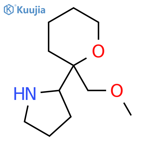 2-2-(methoxymethyl)oxan-2-ylpyrrolidine structure