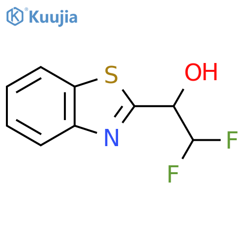 1-(1,3-benzothiazol-2-yl)-2,2-difluoroethan-1-ol structure