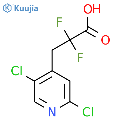3-(2,5-dichloropyridin-4-yl)-2,2-difluoropropanoic acid structure