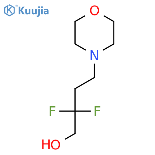 2,2-difluoro-4-(morpholin-4-yl)butan-1-ol structure