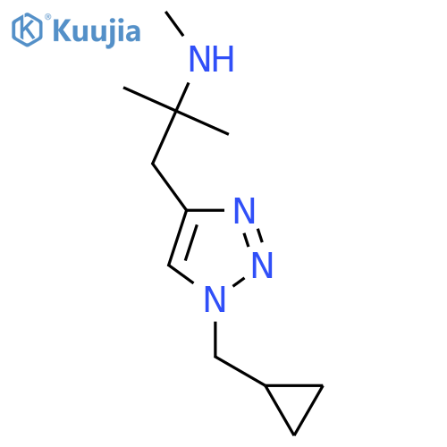 {1-1-(cyclopropylmethyl)-1H-1,2,3-triazol-4-yl-2-methylpropan-2-yl}(methyl)amine structure