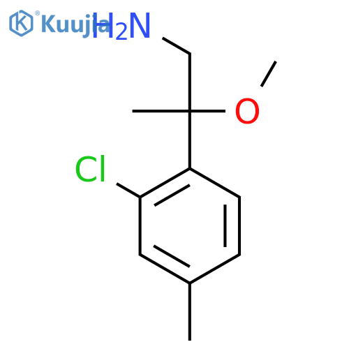 2-(2-chloro-4-methylphenyl)-2-methoxypropan-1-amine structure