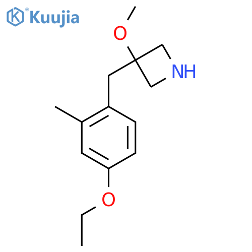 3-(4-ethoxy-2-methylphenyl)methyl-3-methoxyazetidine structure