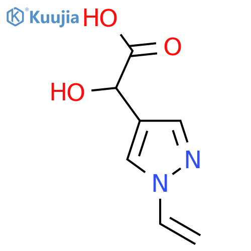 2-(1-ethenyl-1H-pyrazol-4-yl)-2-hydroxyacetic acid structure