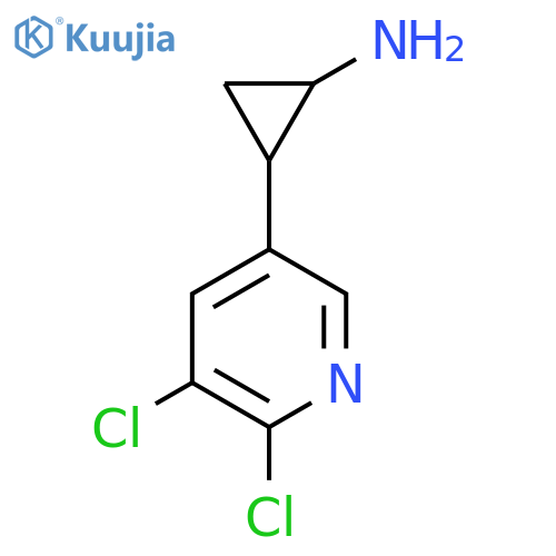 2-(5,6-dichloropyridin-3-yl)cyclopropan-1-amine structure