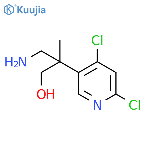 3-amino-2-(4,6-dichloropyridin-3-yl)-2-methylpropan-1-ol structure