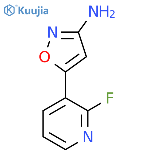 5-(2-fluoropyridin-3-yl)-1,2-oxazol-3-amine structure