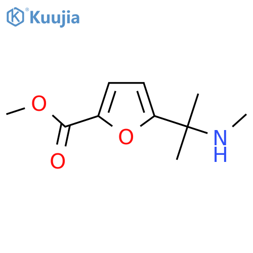 methyl 5-2-(methylamino)propan-2-ylfuran-2-carboxylate structure